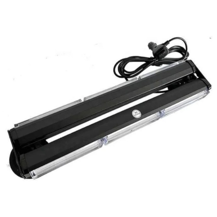 Rampa stroboscopică Led, 44cm, galben, 12V-24V, prindere magnetică, ajustabilă