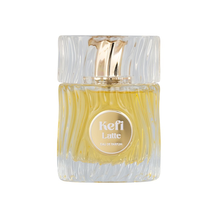 Risala Elite Kefi Latte Eau de Parfum, 100 ml, nőknek, meleg kávé illatjegyek, elegáns üveg