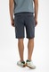 Pantaloni scurti barbati din bumbac, cu buzunare, Comfort Fit, Volcano P-Shad, denim, Albastru denim