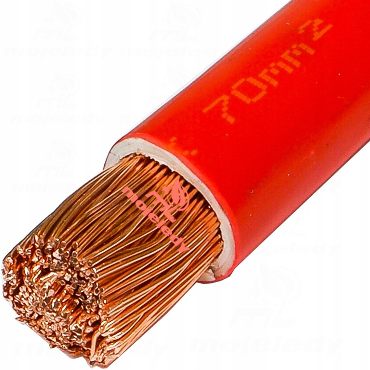 Cabluri electrice MojeLedy H07V-K LgY 1x70mm, rosu, 450/750V, 13,6mm