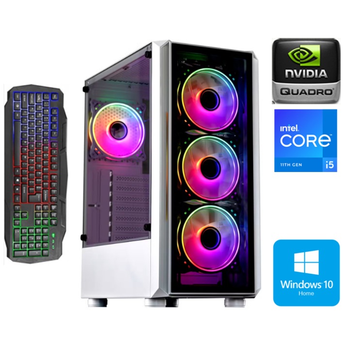 PC Gaming JUNIOR OK 3-7 Ani Intel ® I5 4570, 16 GB RAM, 500GB Hdd Placa Video NVidia® Q4000 DDR5 256Biti, ntb