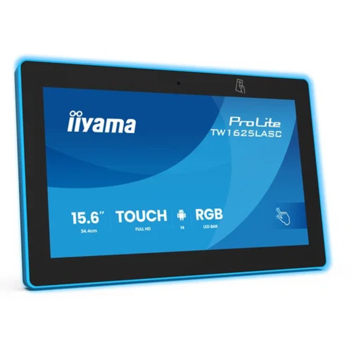Monitor Iiyama PC Panel LCD de 15, 6 inci cu sistem de operare Android - Ecran plat