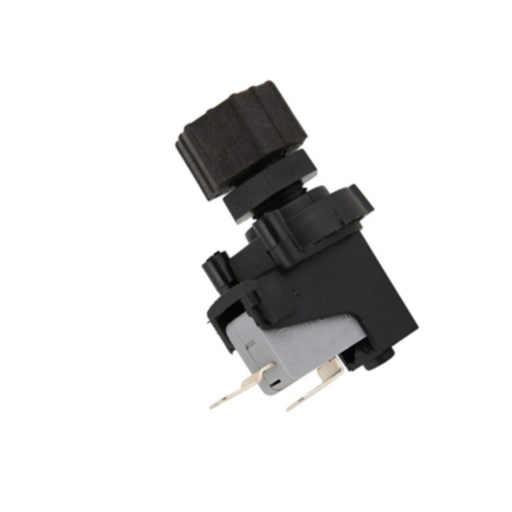 Comutator presiune reglabil micro 250V, alb, compact