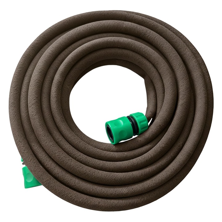 Furtun de udare Relaxdays, 100m, pentru arbusti si flori, economisire apa, utilizare deasupra sau sub pamant