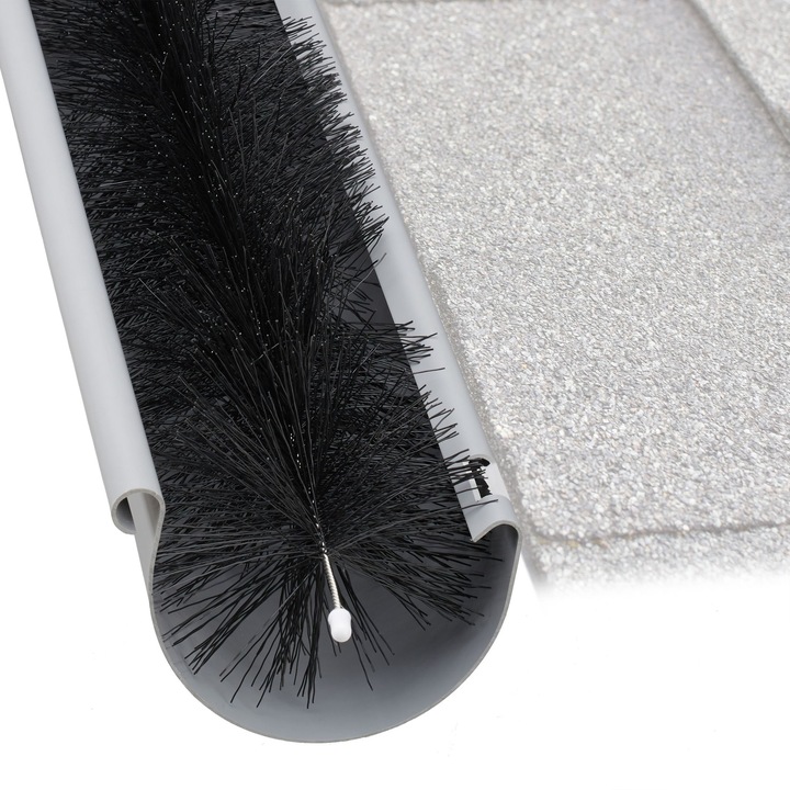 Perie pentru jgheab Relaxdays 10 cm, protectie impotriva daunatorilor si frunzelor