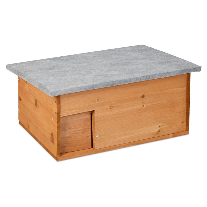 Adapost pentru arici Relaxdays, protectie iarna, intrare labirint, 30x45cm