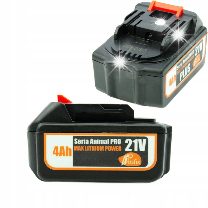 Acumulator 21V, 4Ah, Seria Animal PRO, MAX Lithium Power, compatibil cu scule Rosfix