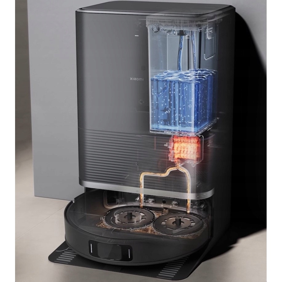 Aspirator robot Xiaomi X20 Max, 8000 Pa, mopare, 350x350x96,5mm, negru