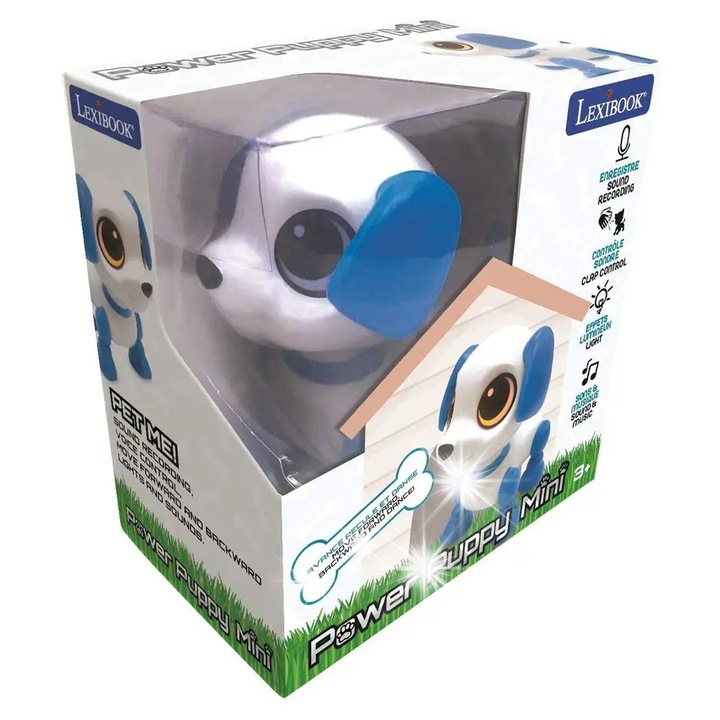Robot de jucarie, Lexibook, Power Puppy, 3 moduri de joc, 11x13x7cm
