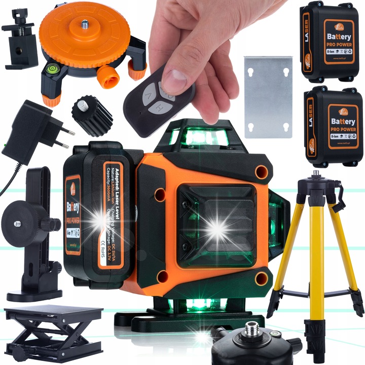 Nivel laser 360, Rosfix, 16 linii, alimentare USB