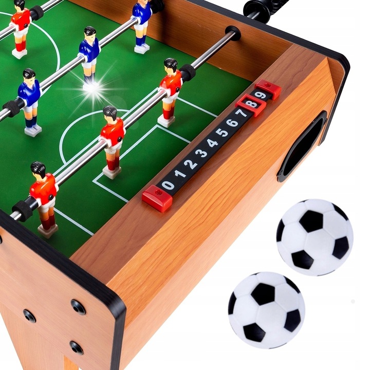 Masa de fotbal Stator, 69x37cm, 18 jucatori, 2 mingi, pentru copii si adulti