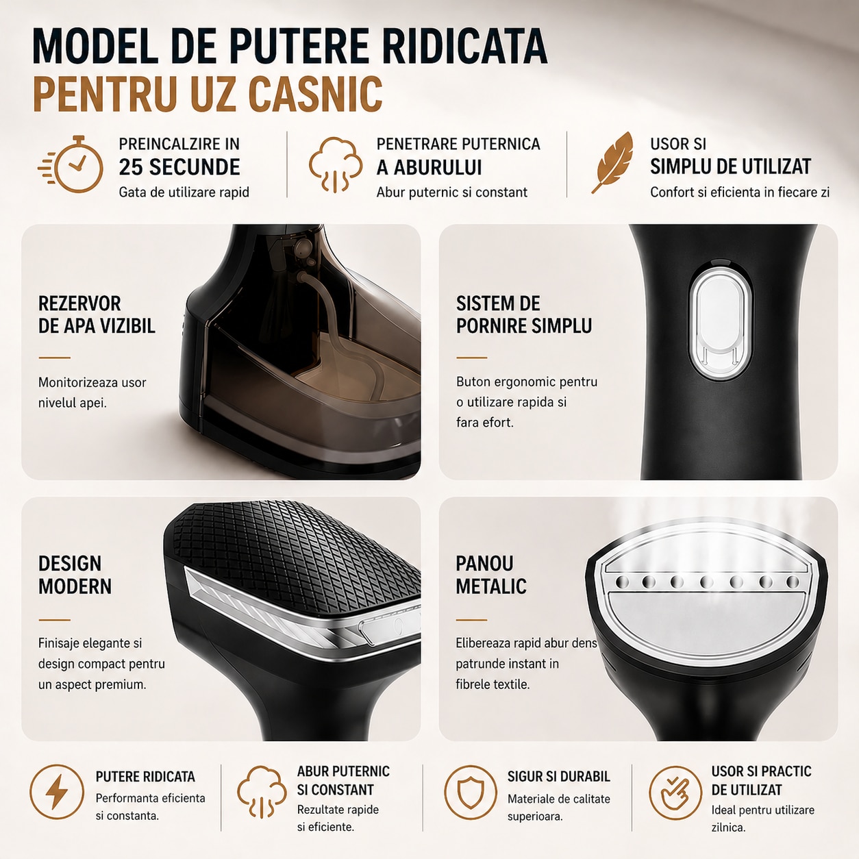 Aparat de calcat vertical cu aburi DEKAYEN®, Aparat de calcat portabil 1600W, Incalzire rapida in 25 secunde, Rezervor 350 ml, eco-friendly, Statie de calcat pentru haine cu perie, manusi termoizolante si husa de transport