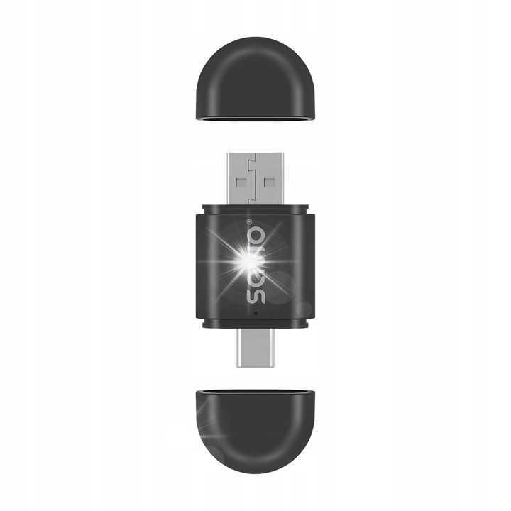 Adapter vezeték nélküli CarPlay & Android Auto SAVIO TR-17, fekete, 70x150x15mm, teljes készlet