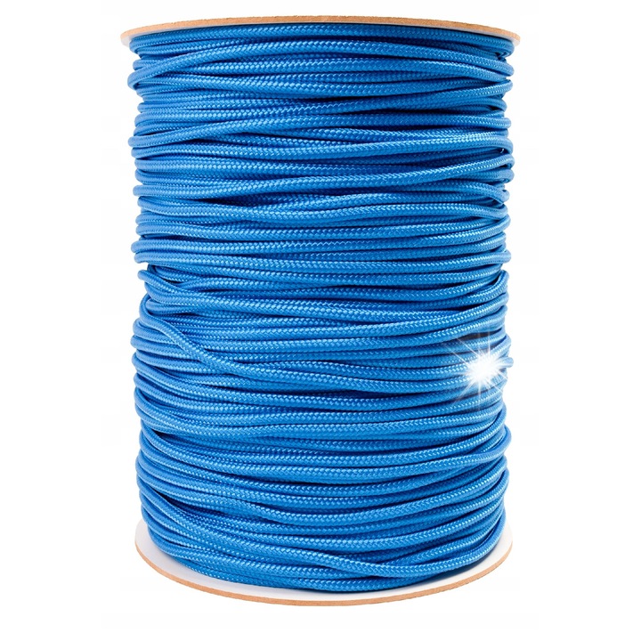 Polipropilén kötél 6mm, 50m, strapabíró, fekete