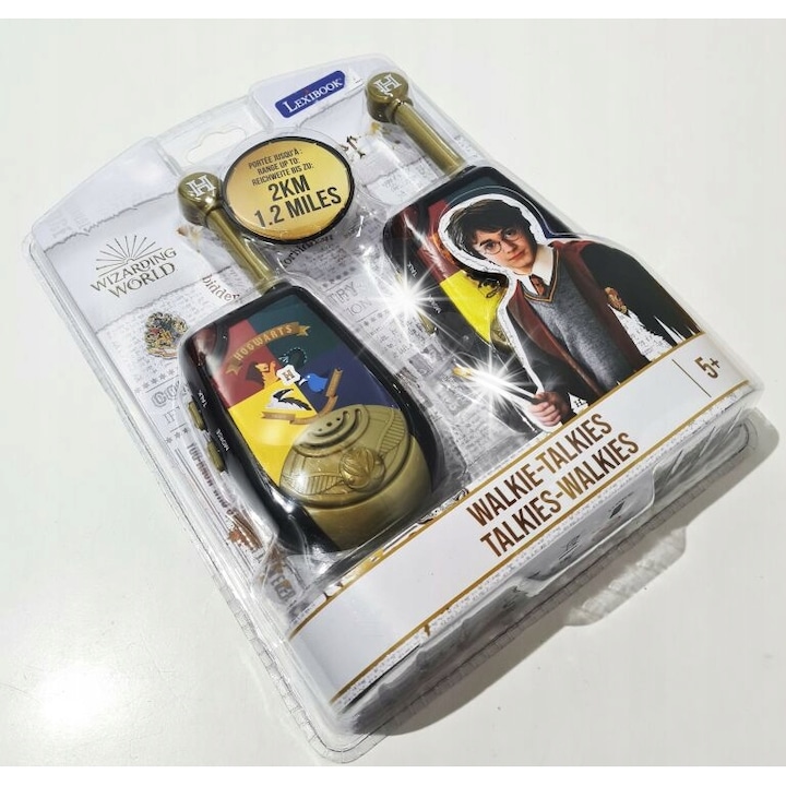 Walkie Talkie Harry Potter, 2 km, set de 2, Lexibook, pentru copii 3+