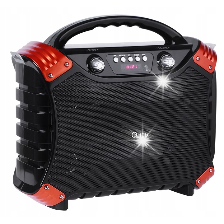 Преносим караоке комплект Quer KOM0837, 30W, 5", Bluetooth, 2 микрофона