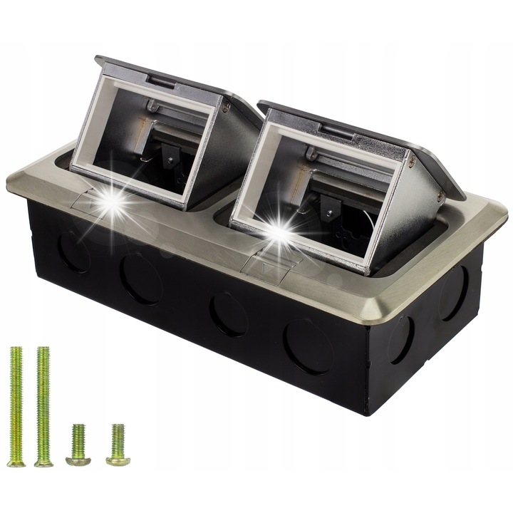 Padlódoboz 6M Mediabox 45x45 Neku, alumínium, IP44, 120x220mm