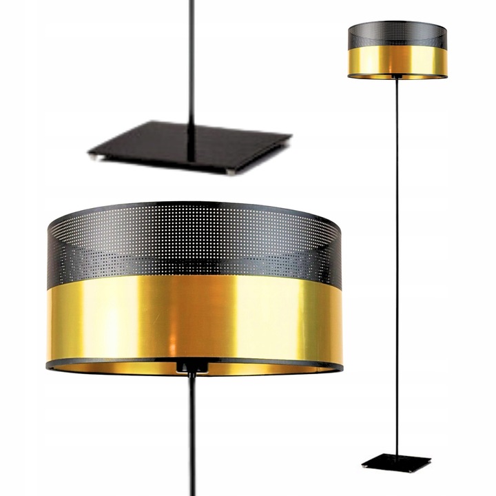 Lampa de podea Loft LED E27 cu abajur, moderna pentru living
