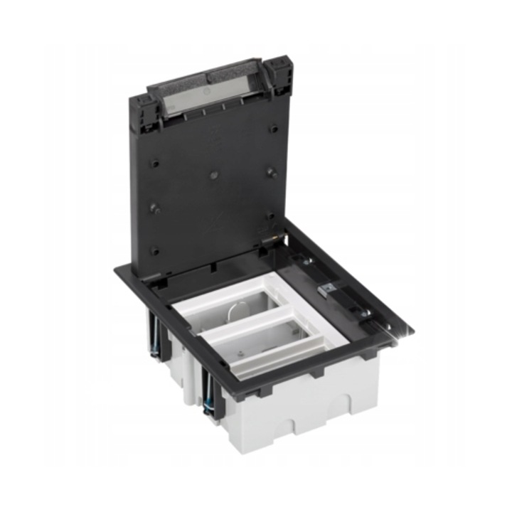 Kontakt-Simon SF 6xK45 padlódoboz, 6 modul, grafit szürke, 93-128mm