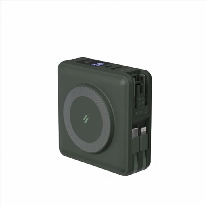 Power bank ADAM GRAVITY X5 5-in-1 15000mAh verde