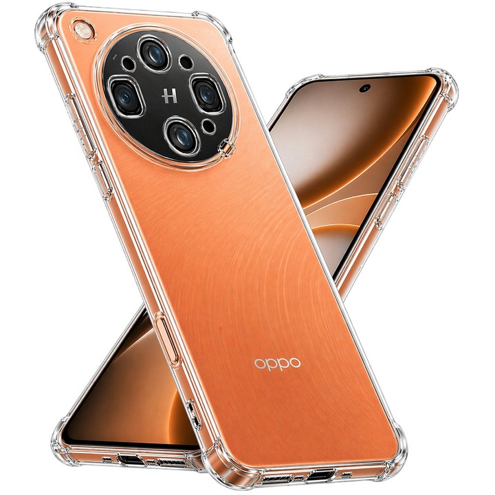 Калъф за Oppo Find X9 Ultra тънък противоударен 1.5мм подсилени 4 ъгъла, прозрачен