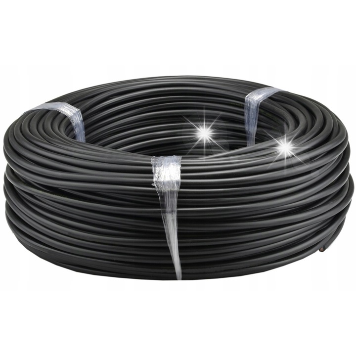 Cabluri electrice OMY 2x1,5mm, 50m, negru, set