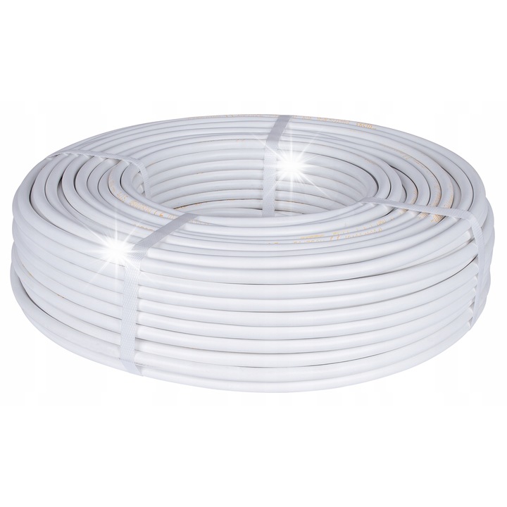 Cabluri electrice YDY 4x6mm2, 450/750V, miez de cupru, alb, 50m