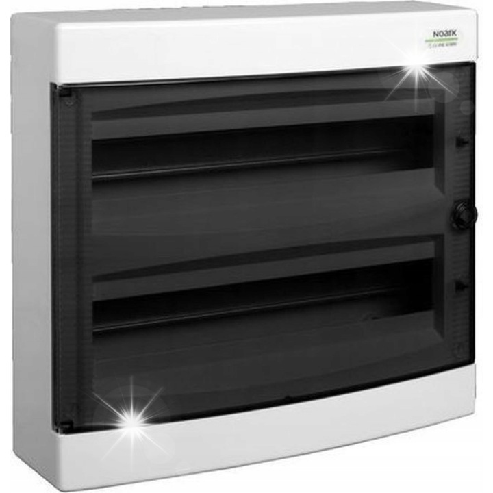 Elektromos elosztószekrények, PNS, 2x18 modul, IP40, átlátszó, 361x396x112mm