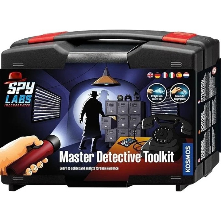 Kit STEM Marea trusa de detectiv, Kosmos, + 8 ani, aprox. 25 experimente
