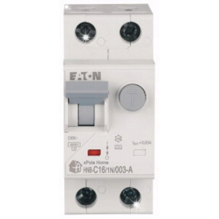Siguranta electrica, Eaton, xPole Home, combinat 2P, 16A, 30mA, 230V, IP20