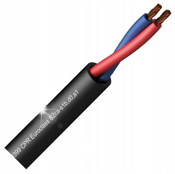 Аудио кабели, PROCAB, CLS215-B2CA, 2x1,5mm2, черен, 100м