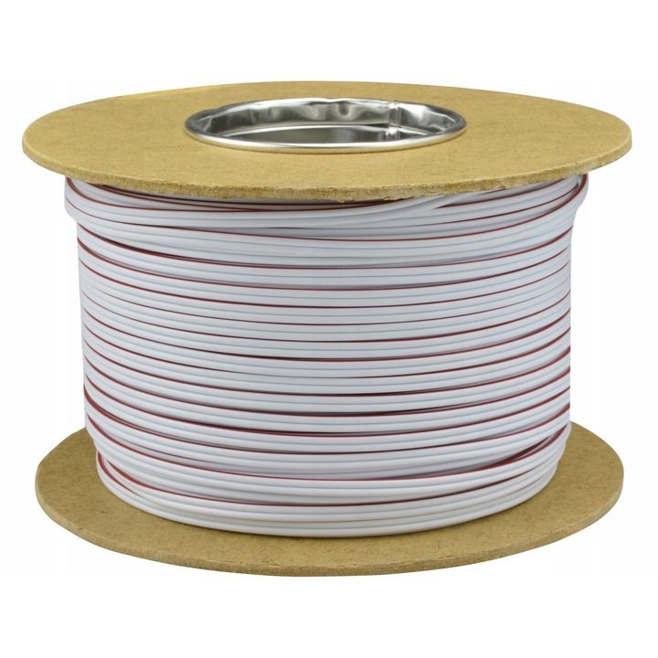 Cabluri audio, Elektrokabel, SMYp 2x0,22mm, alb, 200m