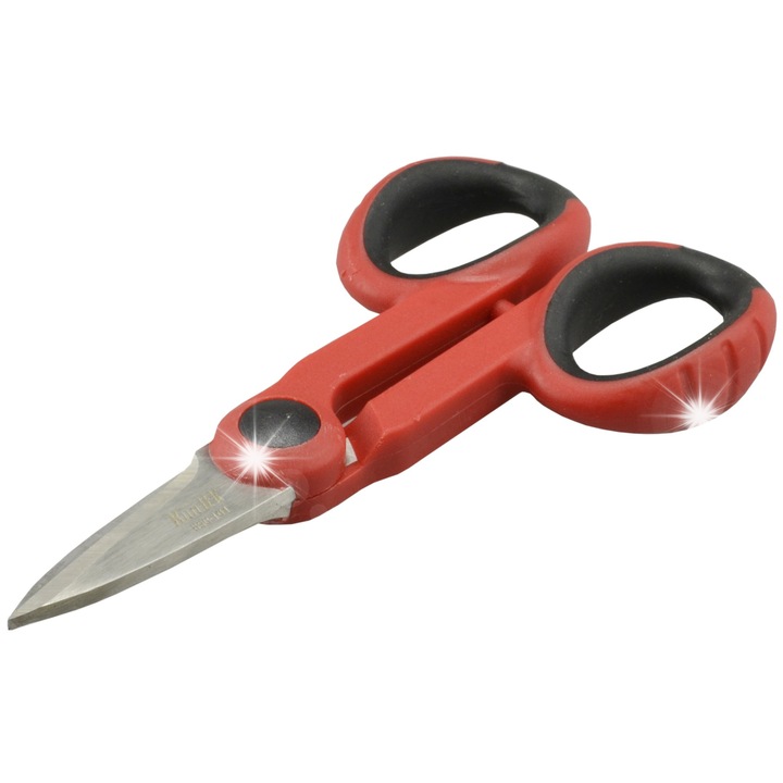 Foarfece specializate pentru kevlar, 10x15cm, manere cu insertie de cauciuc