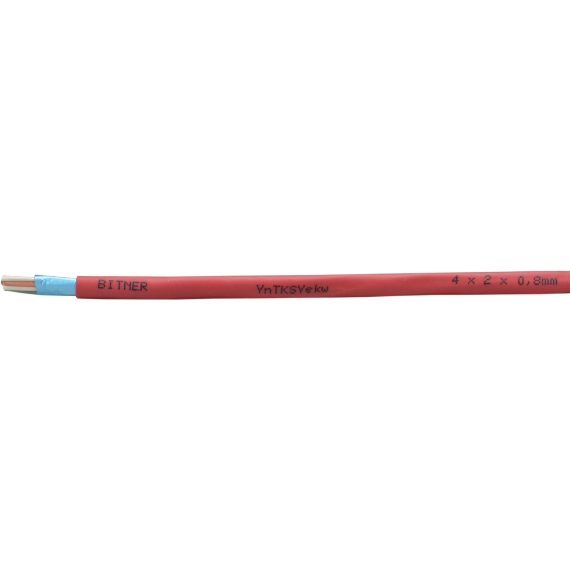 Cabluri electrice BITNER, YnTKSYekw, 4x2x0,08mm, rosu, 100m - eMAG.ro