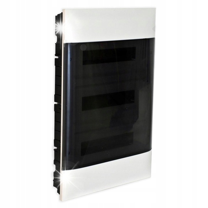 Tablouri electrice Practibox S 3x12 cu usi transparente, dimensiuni 535x328x72mm, IP 40