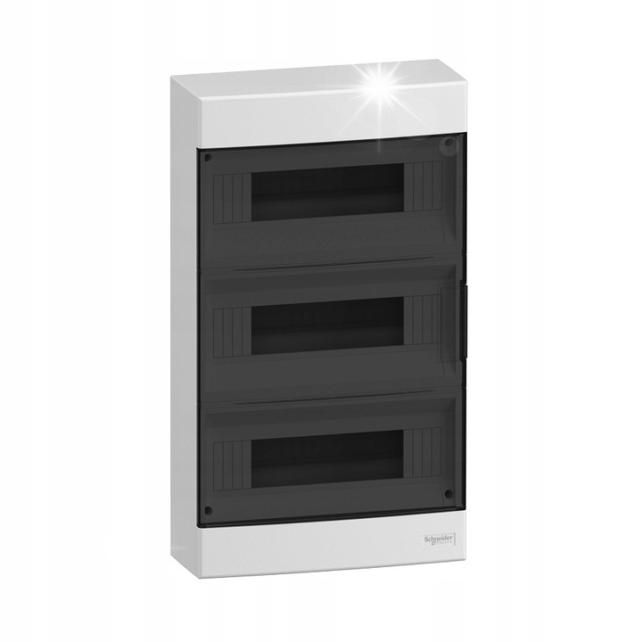 Tablouri electrice Schneider, obudowa natynkowa 3x12 module, alb, 256x451x103mm