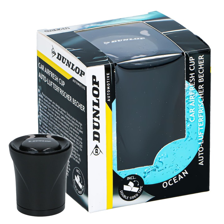 Autó illatosító gél pohár típusú, Dunlop, Ocean illat, 70 g