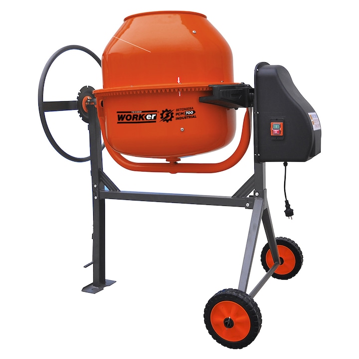 Betoniera TechnoWorker 200 L (Motor cupru)