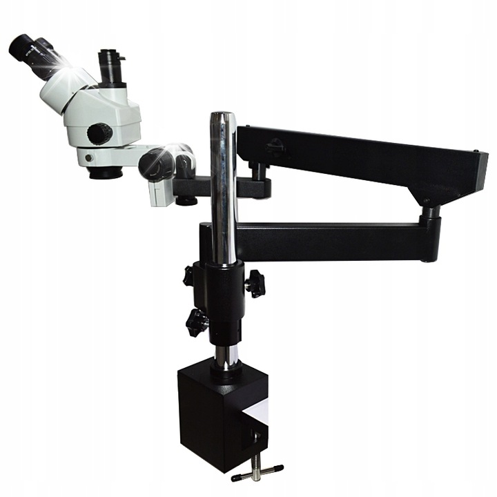 Techrebal 22H trinokuláris mikroszkóp 7-45X, 7x-45x zoom, nagy munkatávolság, 360°