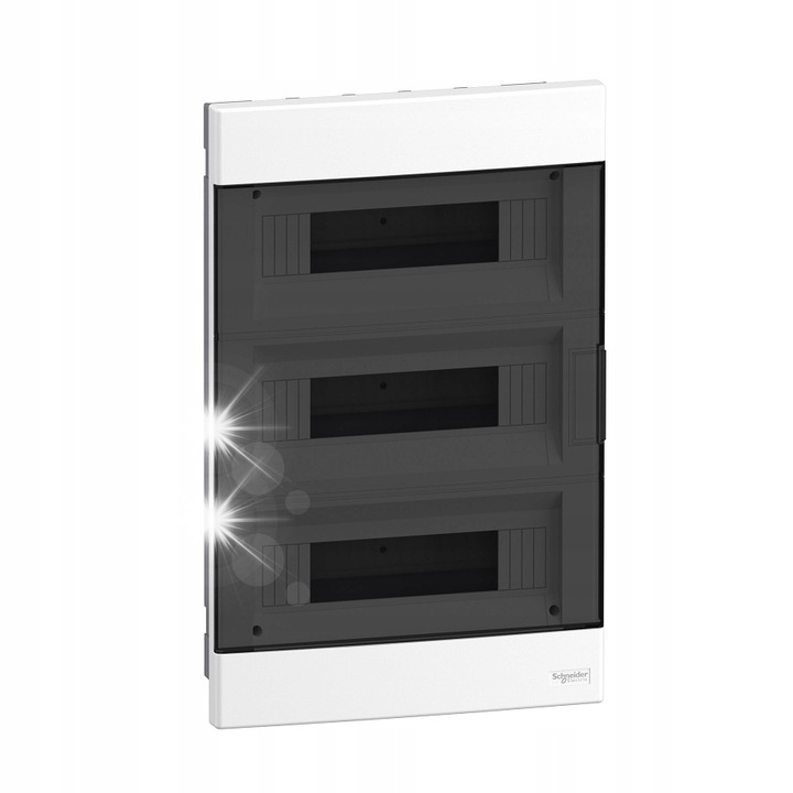 Schneider elektromos elosztószekrények, 3x12 modulos süllyesztett ház, fehér, 300x470x99mm