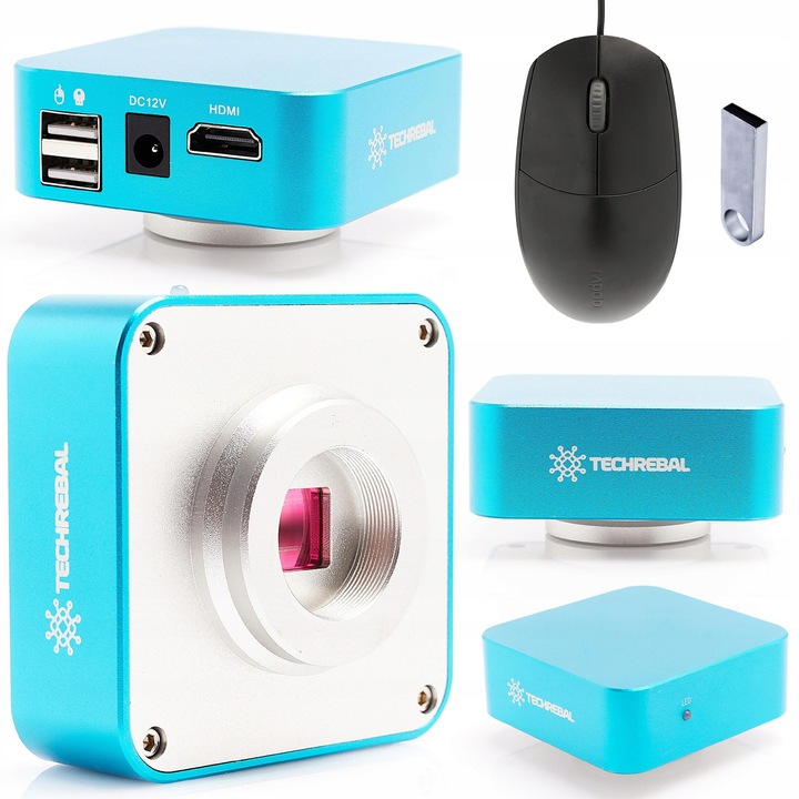 Techrebal "Blue Angel" 5MP mikroszkóp kamera, HDMI, Sony szenzor, egérrel és USB kábellel ellátott szett