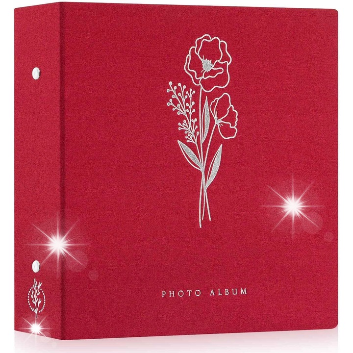 Album foto 1000 poze 10x15cm, len natural, waterproof, ecologic
