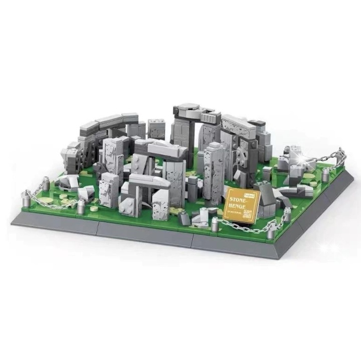 Конструктор Wange 4224 Stonehenge, 753 елемента, 27.2x27.2x8.4cm, материал ABS