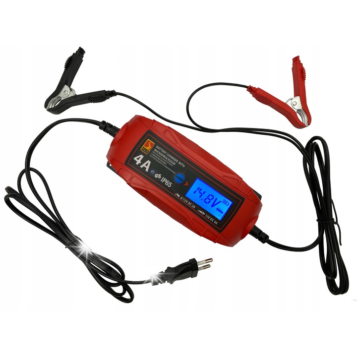 Зарядно за кола Sena DBC-4A 6V/12V 2A/4A IP65, 6 програми за зареждане