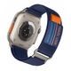 Pasek Nylon Alpine Loop RZAKcesoria pentru Apple Watch 42/44/45mm si Ultra 49mm, granat, universal, 25mm