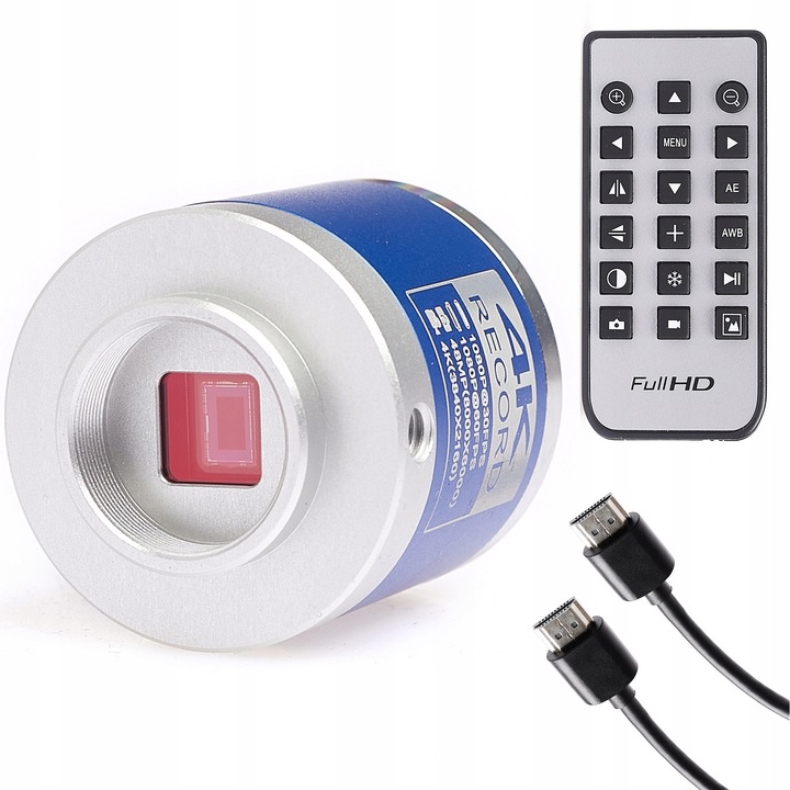 Techrebal "Blue Lancelot" mikroszkóp kamera 48MP FULLHD&4K, kék, teljes szett