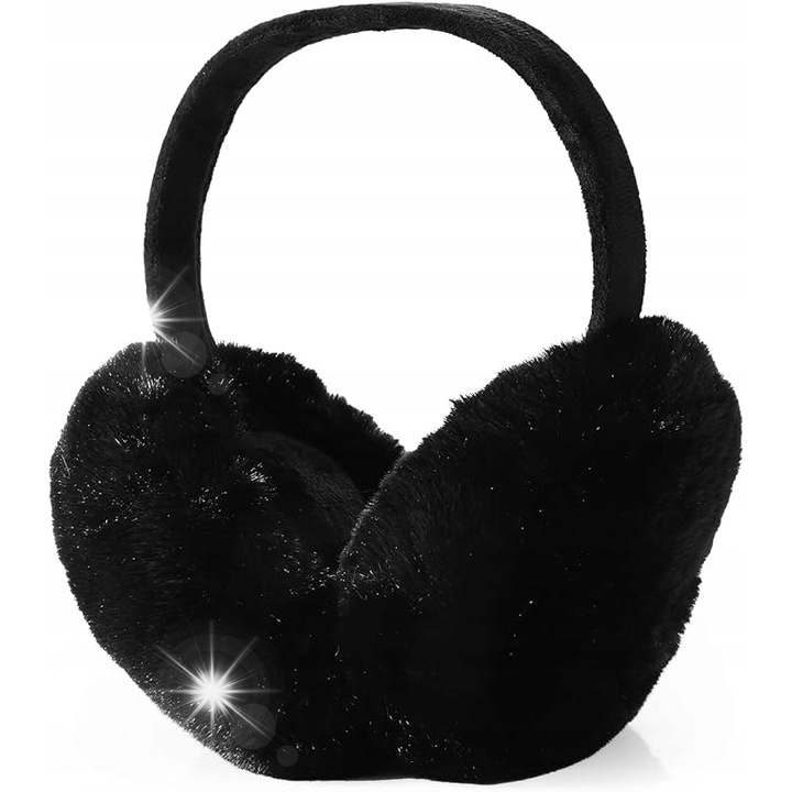 Női sapkák, téli nyakmelegítők, fekete, unisex, 20x20cm, szett