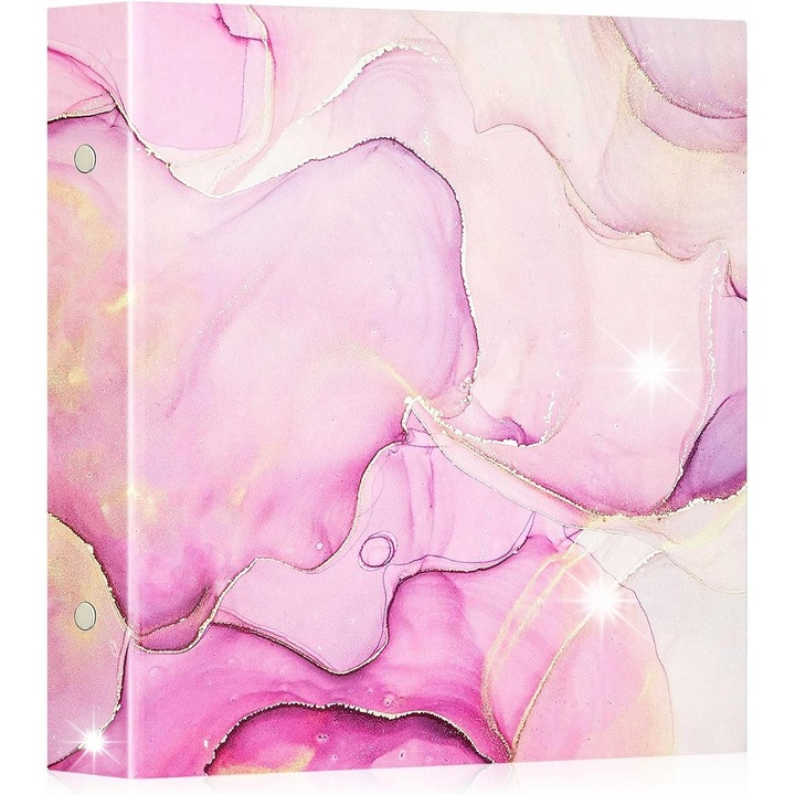 Album foto, 1000 poze, rozpink/aurie, 31,5x33,8x8,9cm