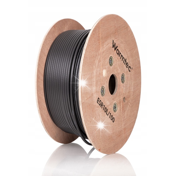 Warmtec ESR10L önszabályozó fűtőkábel, 10W/m, 100m, fagyvédelem, UV-álló