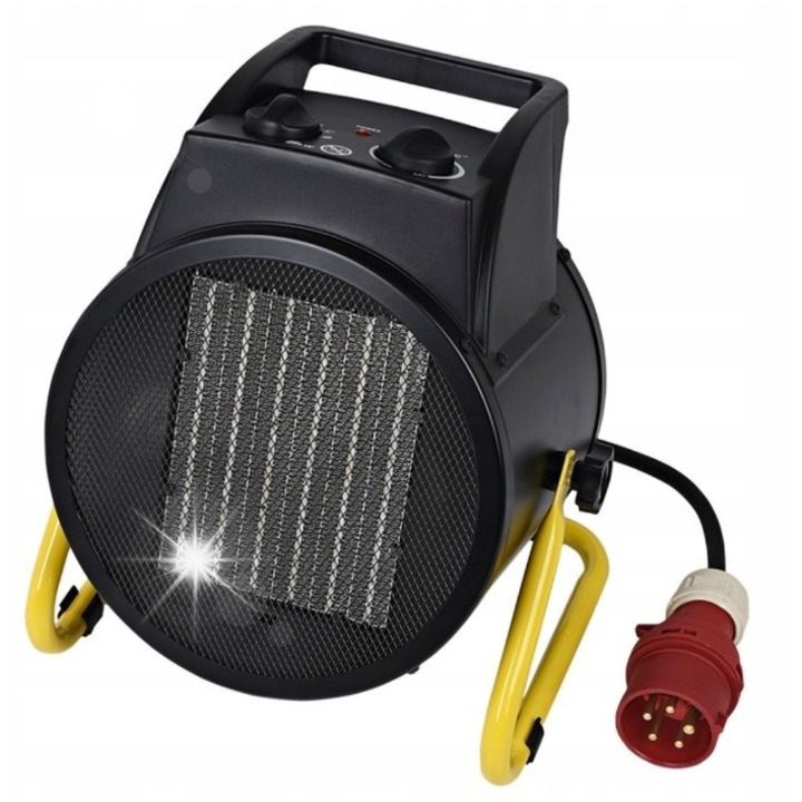 Warmtec EWP-5 hordozható elektromos hőlégfúvó, 5kW, termosztát, 23,5x30x34,3cm, 4,2kg